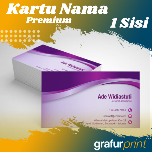 Kartu Nama Premium 1 Sisi