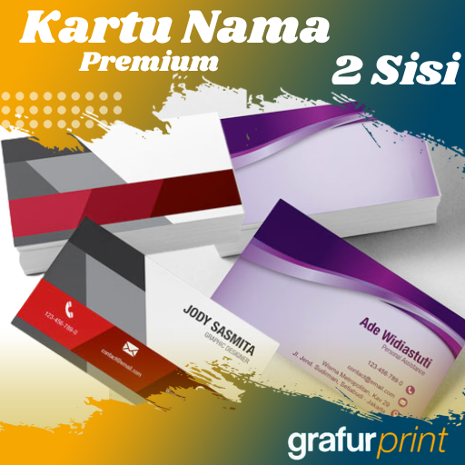 Kartu Nama Premium 2 Sisi 