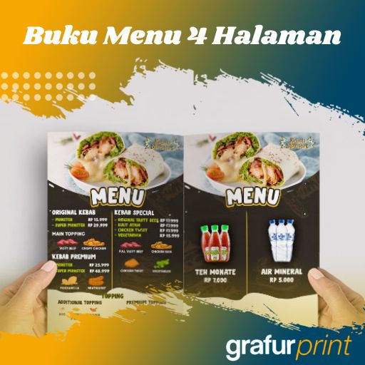 Buku Menu 4 halaman